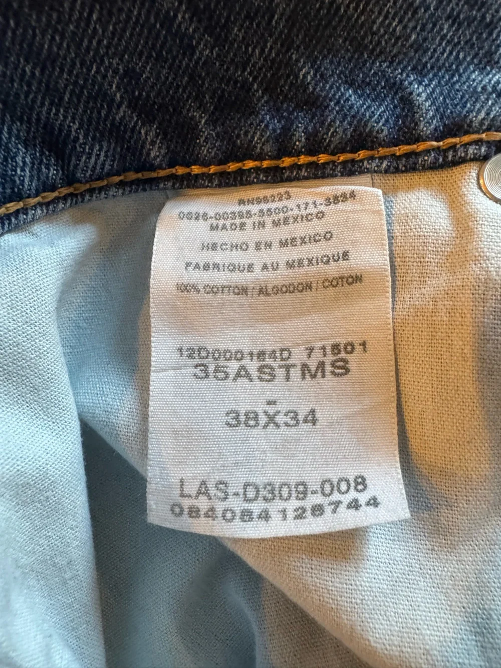 Austin Clothing Co. Straight Fit Light Blue Men's Jeans Sz 38 x 34 Like New!